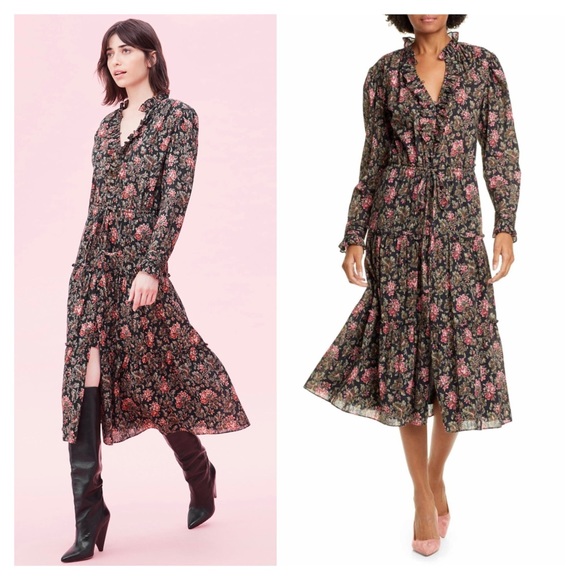 Rebecca Taylor Dresses & Skirts - NEW La Vie Chouette Ruffled Midi Dress